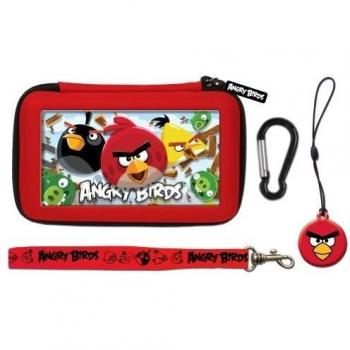 Accesorios Angry Birds para Nintendo 3Ds, Kit de 4 Piezas, Color Rojo