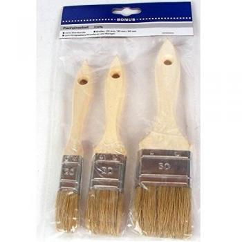 Unbekannt Flachpinsel‑Kombi – 8 Stück, feine Borsten