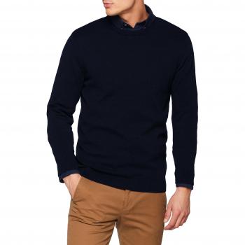 Jack & Jones Essential Basic Knitted Crew Neck Sweater Navy Blazer Men M