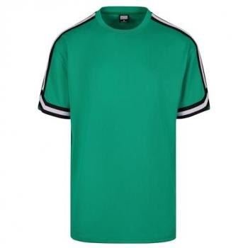 Urban Classics Herren-Short Sleeve Mesh T-Shirt, Oversized, Streiftmuster