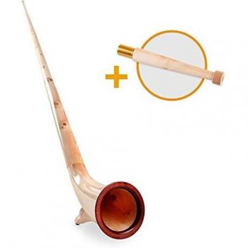Lechgold Alphorn Natur Zirbe F/Bb Set