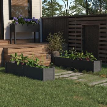 GreenRise Pinewood Raised Bed Set (2) – Gray