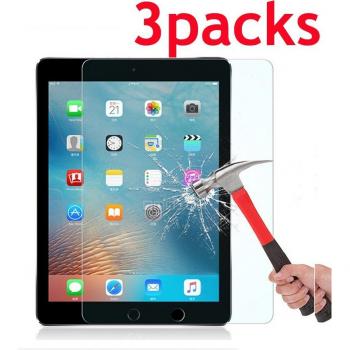 3-Pack iPad Tempered Glass Screen Protector for 9.7, Air 1/2, Pro 10.5/11, Mini 5, 10.2 (7th Gen)