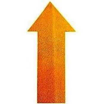 Durable Floor Marking Arrow Yellow, Pack of 10