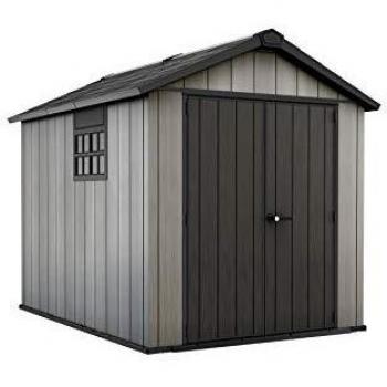 Keter Oakland Apex Double Door 7.5x9ft Outdoor Garden Storage Shed