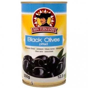 Don Fernando Entsteinte geschwärzte Oliven, 150g, Mindesthaltbarkeitsdatum: 19.02.2027