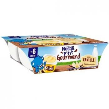 Nestlé P'tit Gourmand Vanille 6 x 60g