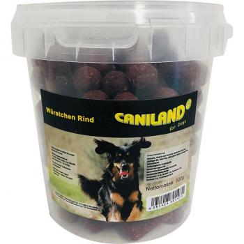 Salchichas de vacuno Caniland con aroma ahumado para perros