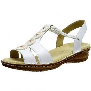 ARA Damen T-Spangen Sandalen, Hawaii, Weiß, 37 EU