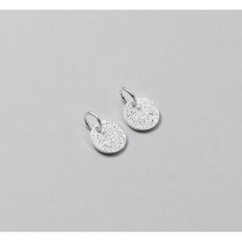 Mini Colgante de Arena con Brillo Plateado – 6mm