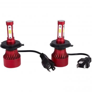 Ensemble de Phares LED H4 Hb2 9003 2200W 330000LM 6000K Rouge