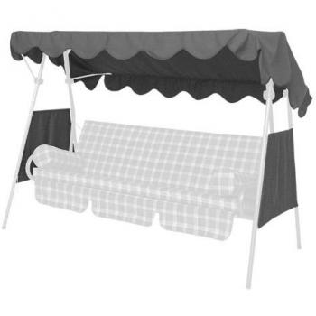 Angerer Tetto del Dondolo 200 x 120 cm qualità Swingtex con 2 Parte Laterale Verde