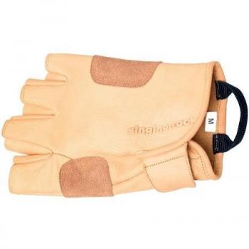 Singing Rock Men's Grippy Gloves Beige 3/4 Finger Size 8