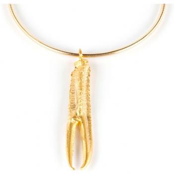 Shabama Elastische Halskette Tuent Messing Gold