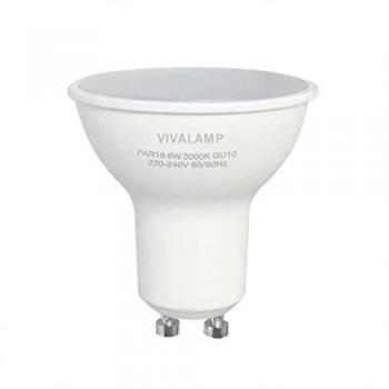 Lampadine Gu10 LED 8W PAR16 220V Set da 10 Pz 3000K