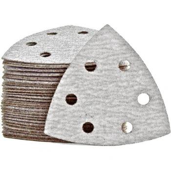 Velcrata 93 mm Shark Carta abrasiva 6 fori, levigatrice a delta 50pz G400