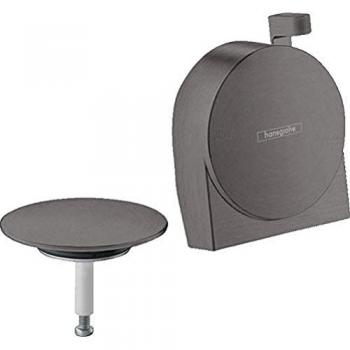 Bec de baignoire Exafill S avec système de choc, finition chrome brossé