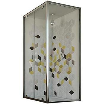 Douche italienne 80x120 Ouv. 120 CM 198 Transparent Mod. Cristal Duo 2 Portes