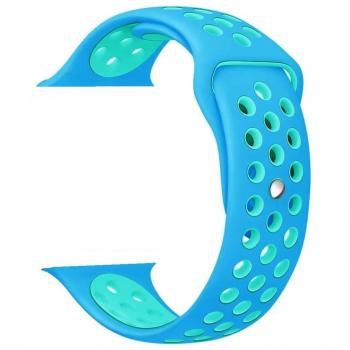 Apple iWatch Ersatzarmband ZRO – Blaues Silikon (Serie 3/2/1, 42 mm)