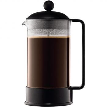 Bodum BRASILE 1548-01 – Caffettiera 8 Tazze – 1 L – Nero