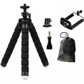 Support Flexible Gopro Hero 9 8 7 6 5 4 – Mini Éponge noire