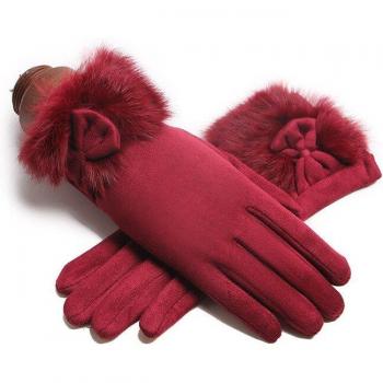 Elegante Wildlederhandschuhe für den Winter