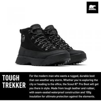 Bottes Sorel SCOUT 87 PRO BOOT PLUS WP Noir 43 hommes