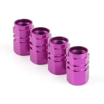 Tapa válvula rueda coche universal, pack de 4 en aleación resistente