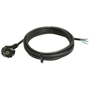 Conector de cable PVC H05VV-F 3 G1,0 3m en tono negro