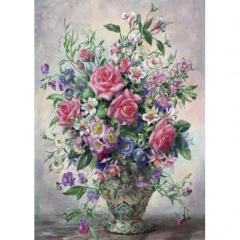 HUACAN Hand-Painted Rose Flowers DIY Painting Kit
