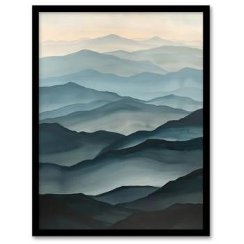 Alpine Blue Mistscape – 12x16” Aerial Landscape Print