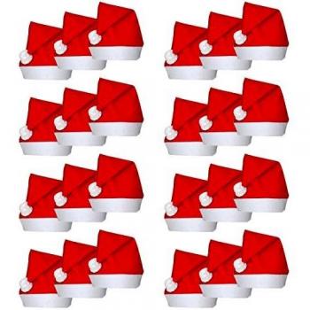 24 Pieces Santa Claus Christmas Party Hats