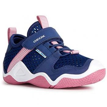 Basket Enfant GEOX 135355 Bleu Textile Lacets – Version Féminine