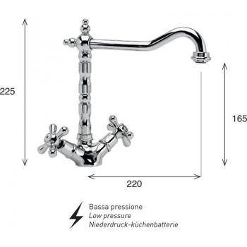 Keller Kiss 70 – Miscelatore Monoforo Bassa Pressione
