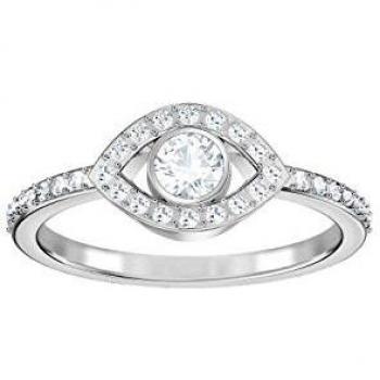 Swarovski Luckily Cubic Zirkonia Ring in White Color, Size 55
