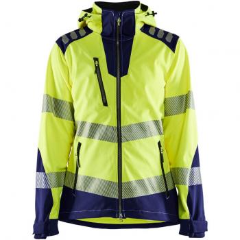 Veste softshell femme Blaklader jaune marine