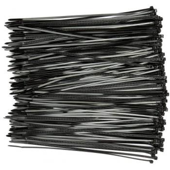 250 mm Black Quick‑Lock Zip Ties – Nylon
