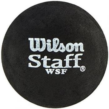 Wilson Staff Beginner Squash Balls, Slow, Black (Yellow Dot)