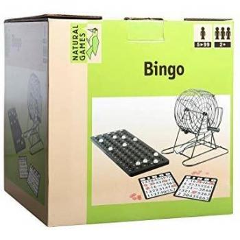 Natural Games Bingo mit Holzkugeln für bis zu 18 Spieler