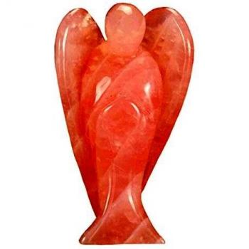 Pocket Angel Pink Crystal Reiki Amulet by Aituo