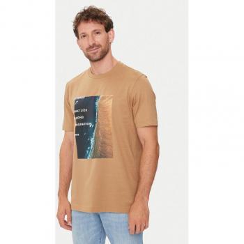 Boss T-shirt Slim Fit Tiburt 388 Beige Standard Size