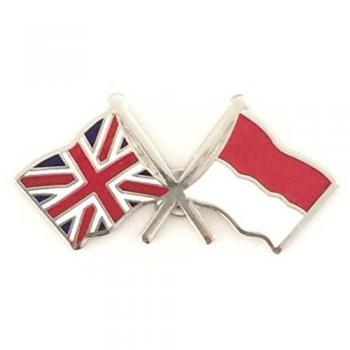 T477 British‑Indonesian Friendship Enamel Badge