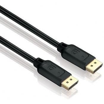 HDSUPPLY DisplayPort Male to Male Cable, 1200p, Black, 7.5m