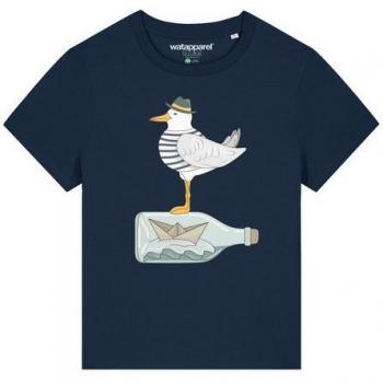 Hüftige Möwen-Marke – T-Shirt