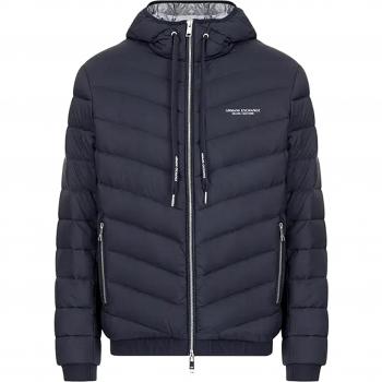 Giubbino blu in piuma da uomo A|X Armani Exchange