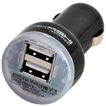 Chargeur allume-cigare AKASHI ALT 2 USB