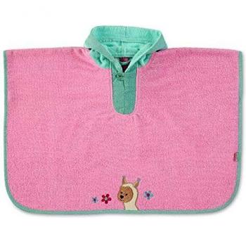 Baby-Lama Kuschelponcho „Sterntaler“ – 70 x 50 cm, rosa