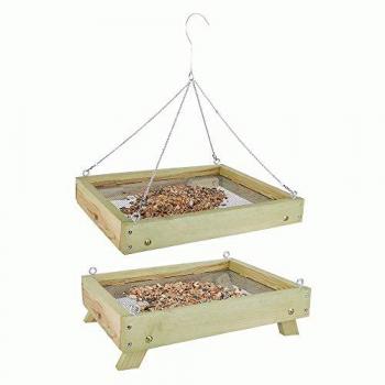 Table de nourrissage 2 en 1 pour oiseaux sauvages