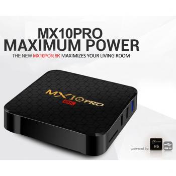 Mx 10 Pro H6 4GB + 64 Go – Smartphone Octa‑Core Android 9.0, Wi‑Fi 6K Double Bande US