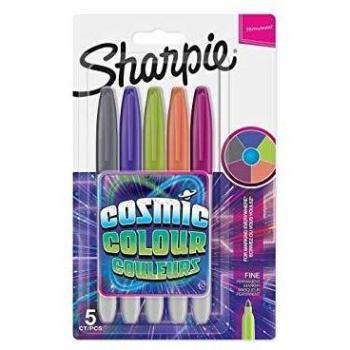 Sharpie Marqueurs Permanents Ultra-fins – 5 couleurs